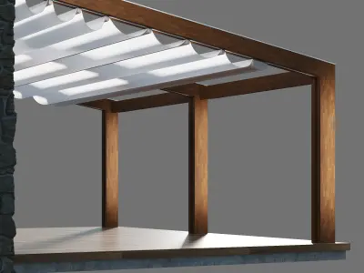 Corradi Pergotenda Awning PT60 3D model