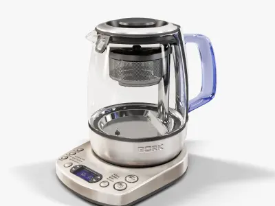 Bork K810 electric kettle Low-poly 3D model