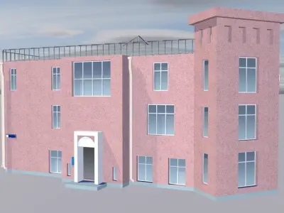 Flat house 3D model