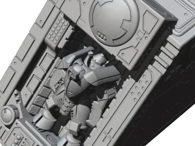 The Maintenance Bay Project Season III - Stealth Storage Sector 3D print model