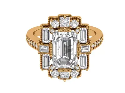 Engagement Ring 3D print model