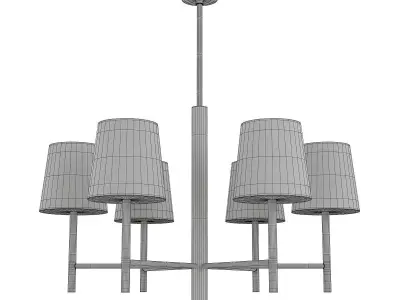  Danish Designer Modernist Chandelier Low-poly 3D model