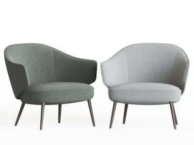 Charlotte chair Armchairs BoConcept 3D model