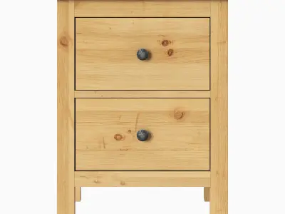 HEMNES 2-drawer chest 3D model