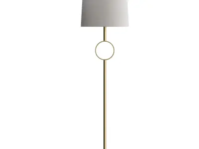  Metal Ring Floor Lamp 3D model