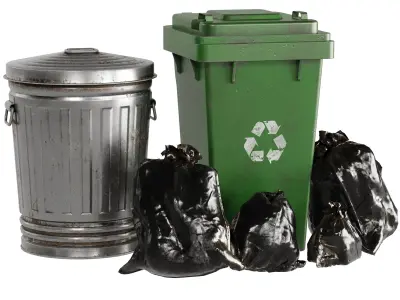 Facade Trash Set 1 Low-poly 3D model