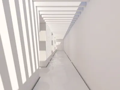 Minimalist Hallway 01 3D model