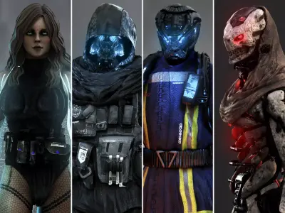 Sci Fi characters pack