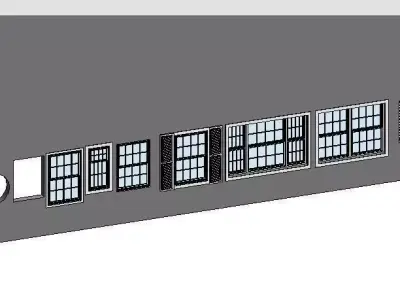 141 Models Windows Revit 2015 3D model