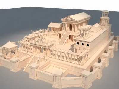 Roman Temple 3D model