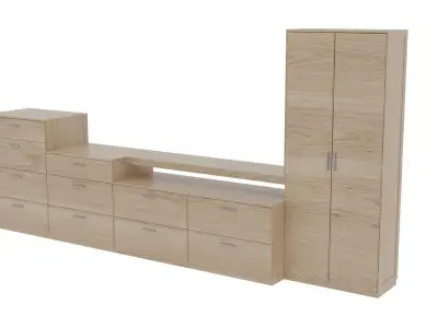 tv stand 0921 Low-poly 3D model