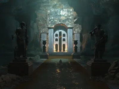 Ancient gates 3D model