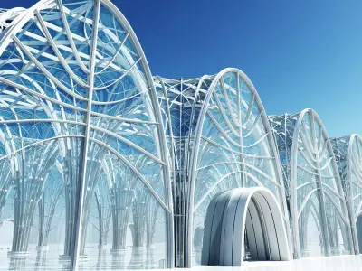 Futuristic Interior Scene 2 3D model