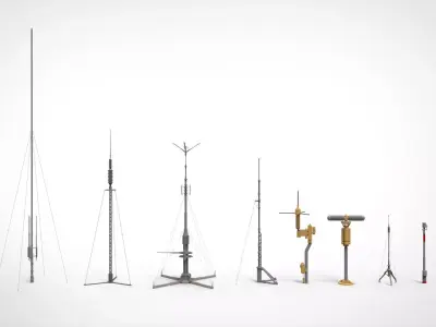 sci fi Mast 4 3D model