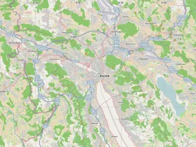 Zurich city of Switzerland Low-poly 3D model