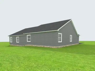 Cape Cod House 7 3D model