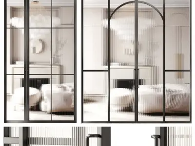 Art deco doors 6 3D model