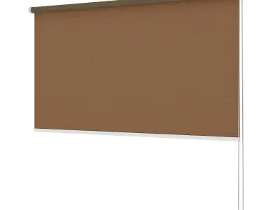 Brown Window Blinds 3D model