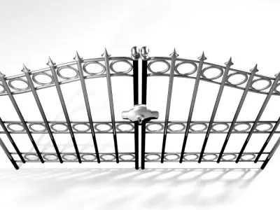 Steel Door Gate Type 1 3D model
