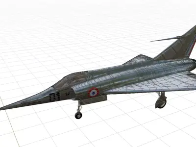 Dassault MD 550 Mirage - Mirage I Low-poly 3D model