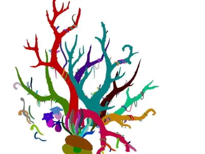 Game Model - Variation of the Celestial Coral 01 3D model