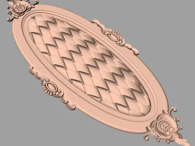 European furniture 3D relief models for CNC wood engraving E223 3D model