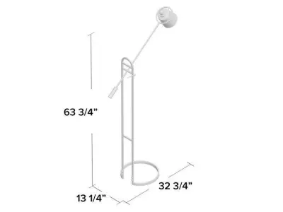 Abdulla Task Floor Lamp 3D model