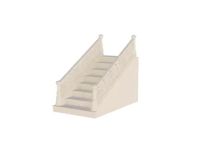 Mixed Material Balustrades 3D print model