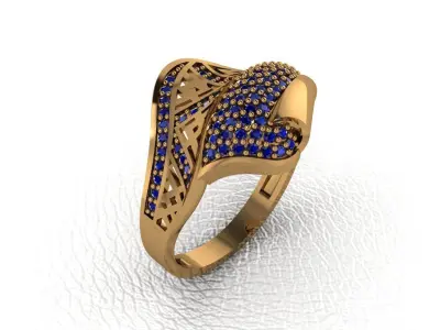 ring 25 pieces drawing 3d rihone drawing ring rings ring  ring 3D print model