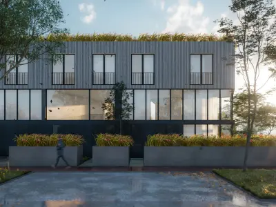 Residential building LUMION12 ARCHICAD SKETCHUP 3D model