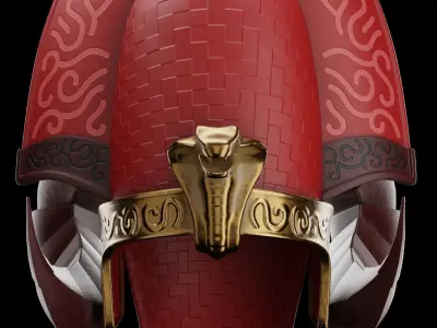 Pharaoh Hat 08 - SciFi Character Design Low-poly 3D model Low-poly 3D model