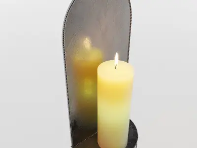 Candle light sconce sec XVII 3D model