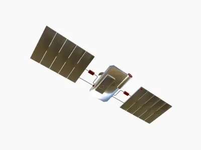 Satellite I10 China - SciFi Space Design Low-poly 3D model