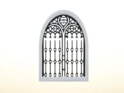 Medieval window Low-poly 3D model purchase