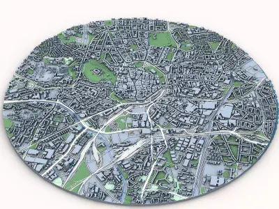 Brno City in the Czech Republic 3D model