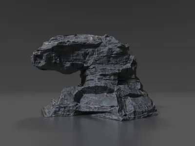 Cliff Rock 005 Low-poly 3D model