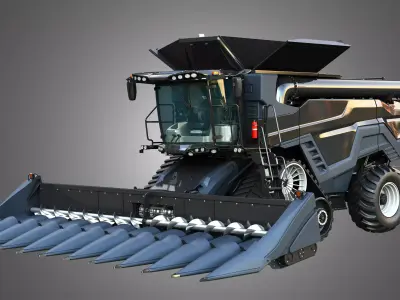 IDEAL - Combine Harvester - Corn Harvester Head 3D model