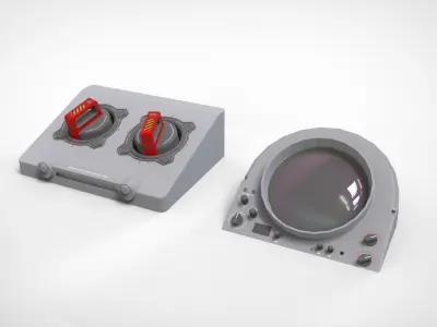 Dashboard 4 sci fi 3D model