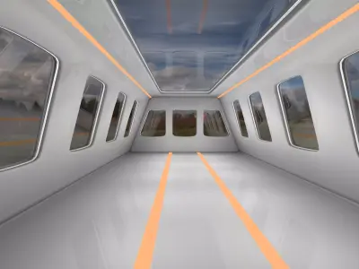 Sci fi Interior 3D model 5