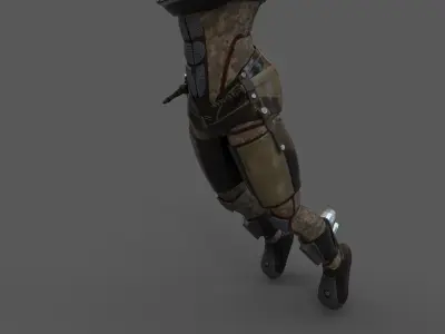 SOLDIER- FIRST ASSAULT TEAM Low-poly 3D model