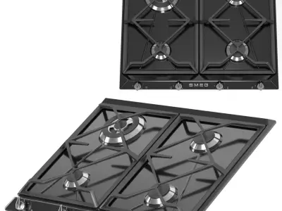 SMEG kitchen appliances 3D model