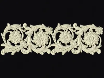 Decor for furniture 3D model 35