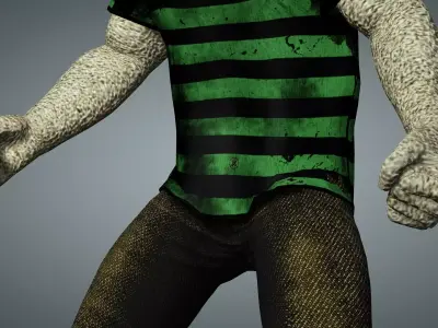 Marvel Sandman Low-poly 3D model