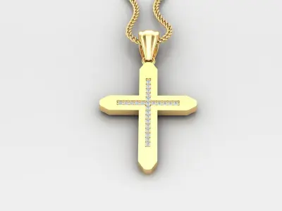 Cross Light Gold 4CP014 3DM STL 3D print model