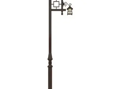 camelia light pole 3D model