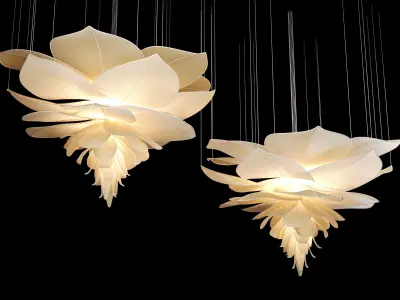 Flower Chandelier 3D model