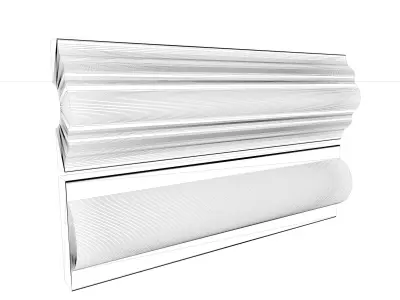 Wooden Baseboards 3D model