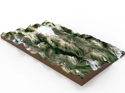  Mountain landscape 3D model