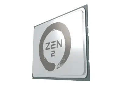 AMD TR4 CPU Zen 2 V1 001 3D model