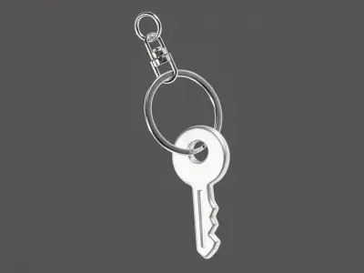 Key ring Low-poly 3D model